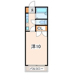 カナルドゥ水前寺Ⅱの物件間取画像